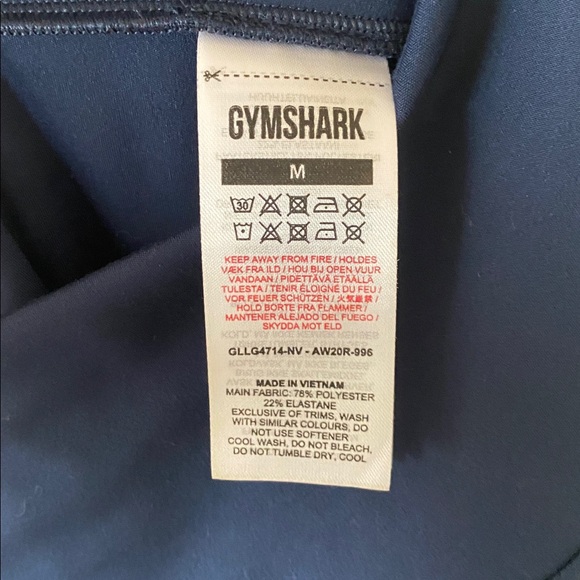 Gymshark Navy Blue Training Leggings in Womens Size Medium | Dark Blue - Picture 6 of 6